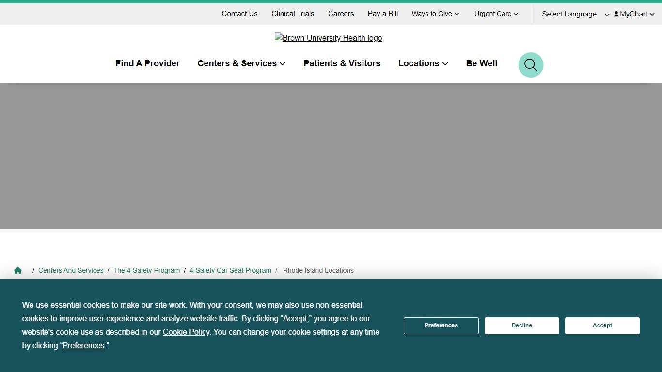 Rhode Island Locations Brown University Health